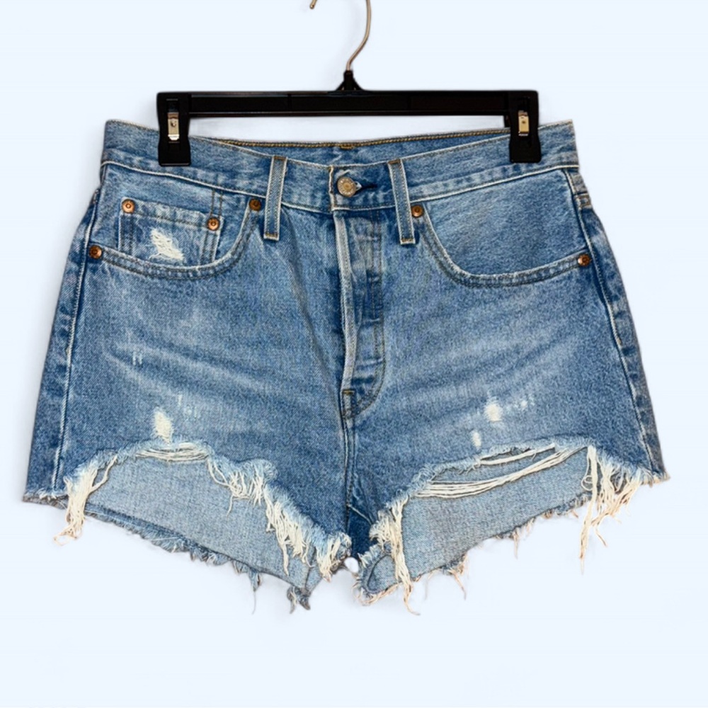 Denim Distressed Women Shorts